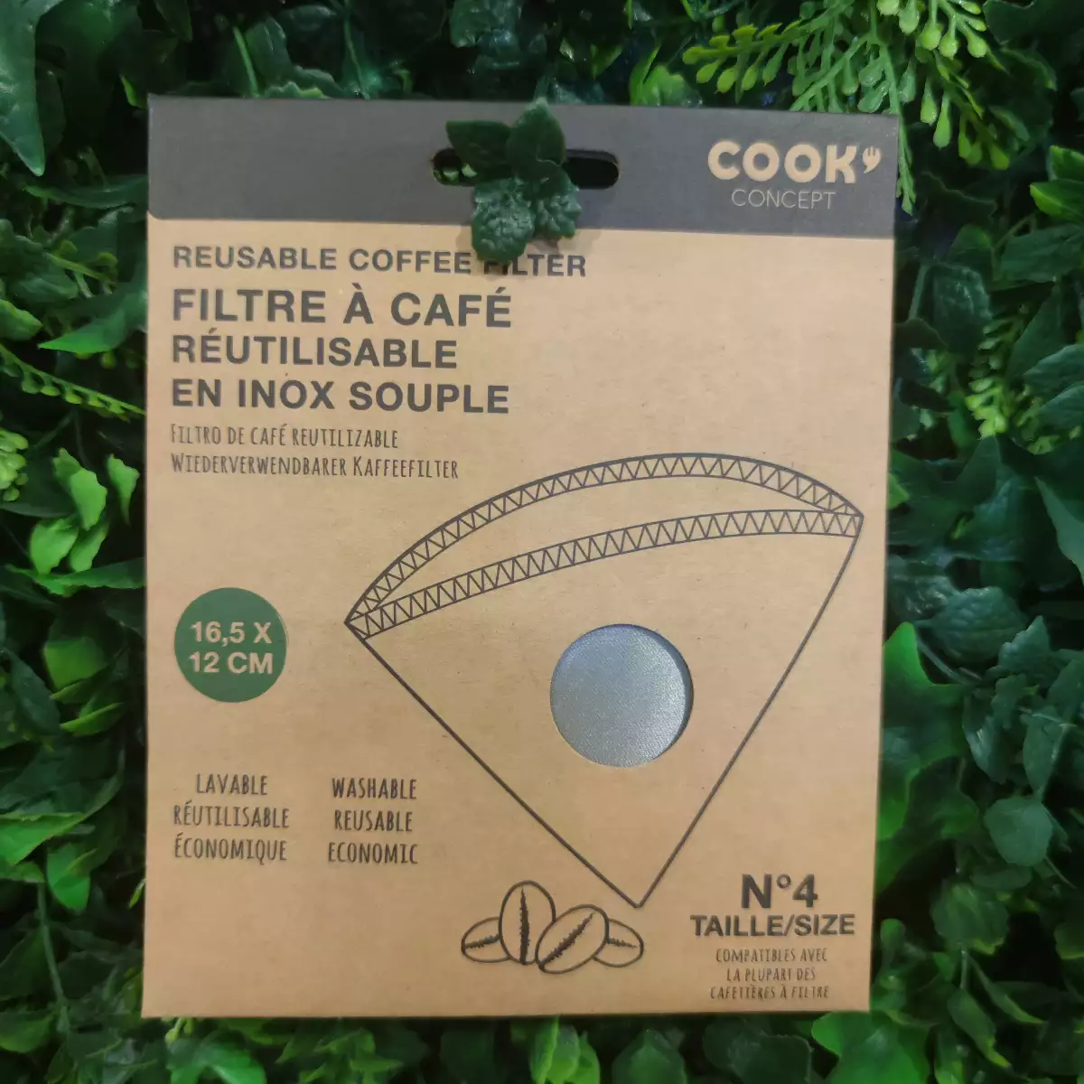 Filtre à café réutilisable inox souple